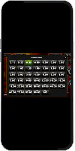 Shining Crown elegir el monto de la apuesta
